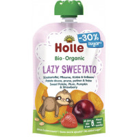 Holle Detské bio pyré sladký zemiak, slivka, tekvica, jahoda a ovos Lazy Sweetato od 6. mesiaca